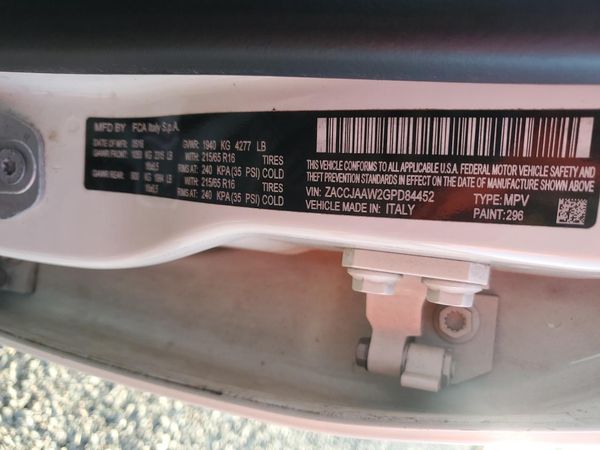 2016 JEEP RENEGADE SPORT 4X2