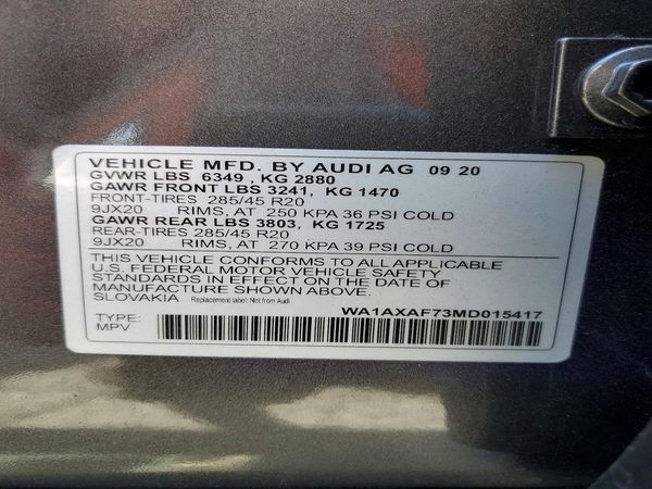 2021 AUDI Q7