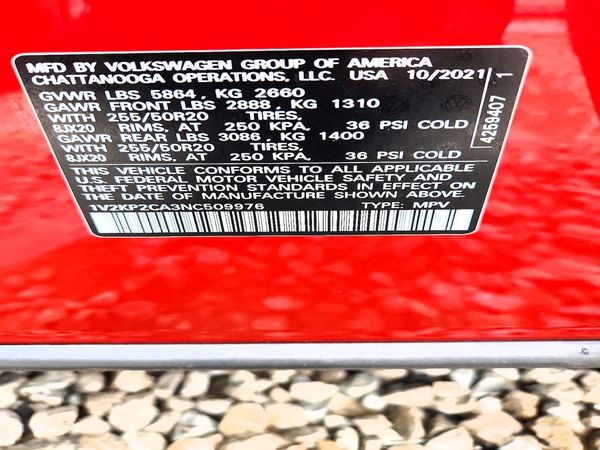 2022 VOLKSWAGEN ATLAS 4Motion SE w/ Tech