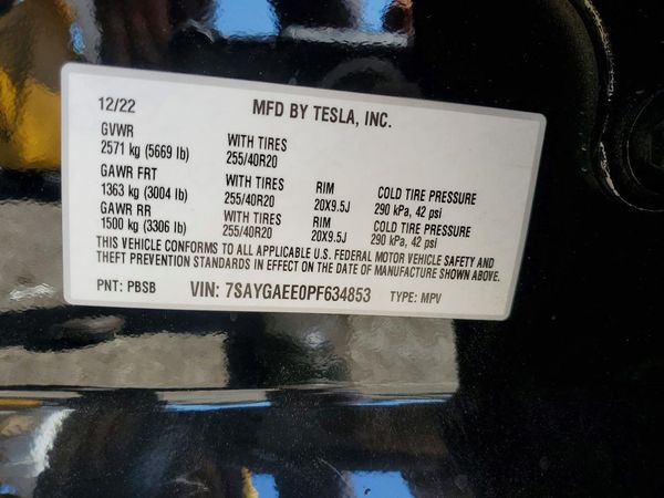 2023 TESLA MODEL Y