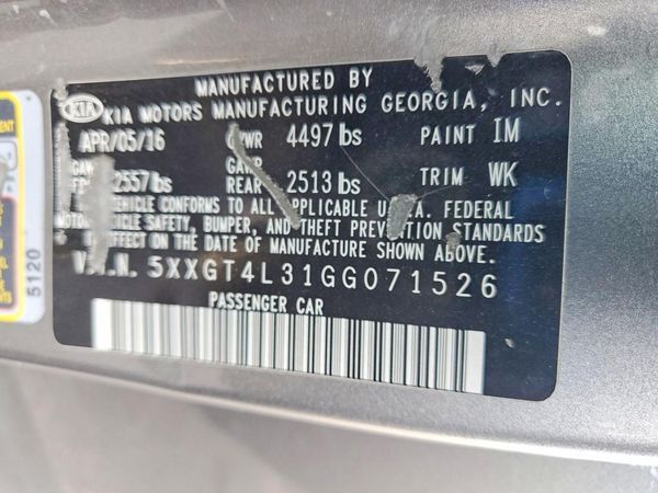 2016 KIA OPTIMA GL