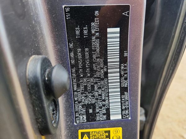 2016 TOYOTA HIGHLANDER Base/Hybrid