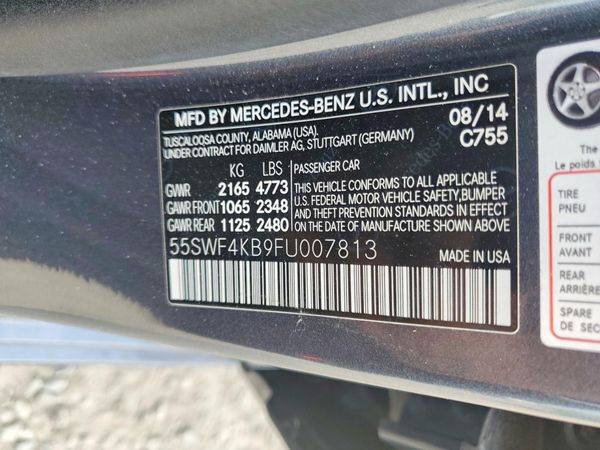 2015 MERCEDES-BENZ C 4-MATIC