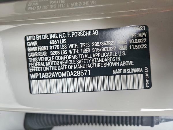 2021 PORSCHE CAYENNE S