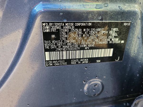 2013 TOYOTA RAV4 Standard