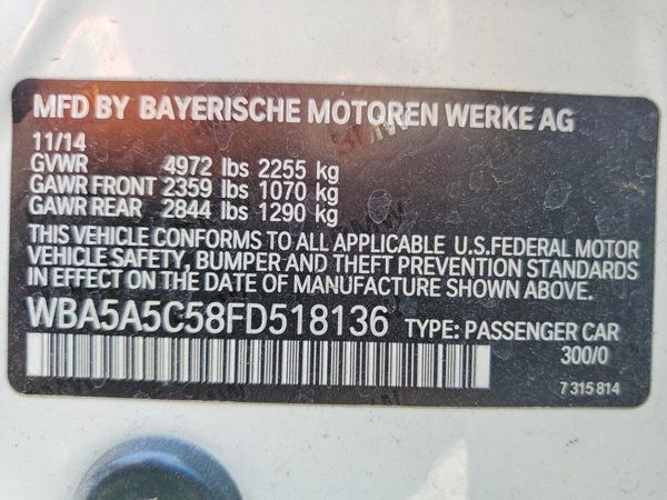 2015 BMW 528
