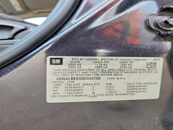 2016 CHEVROLET EQUINOX LS