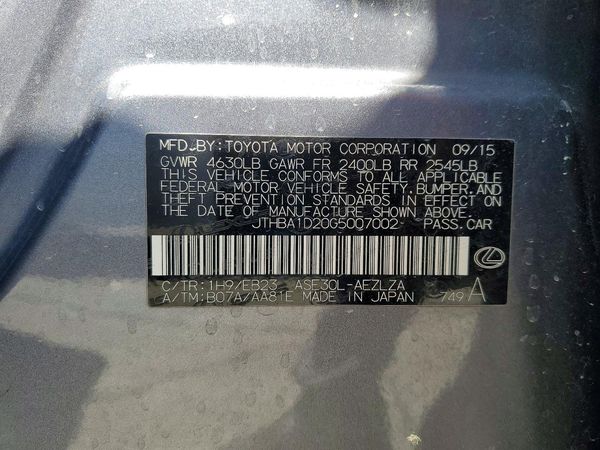 2016 LEXUS IS 200t