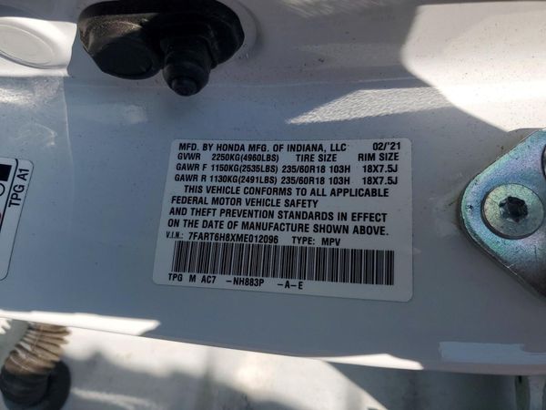 2021 HONDA CR-V HYBRID EX-L