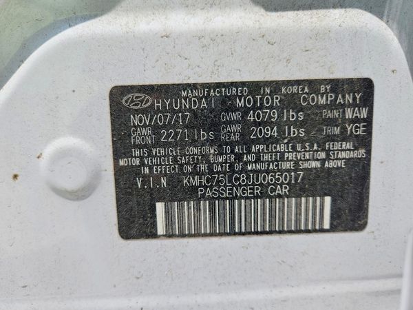2018 HYUNDAI IONIQ SEL, SEL w/Tech (HEV)