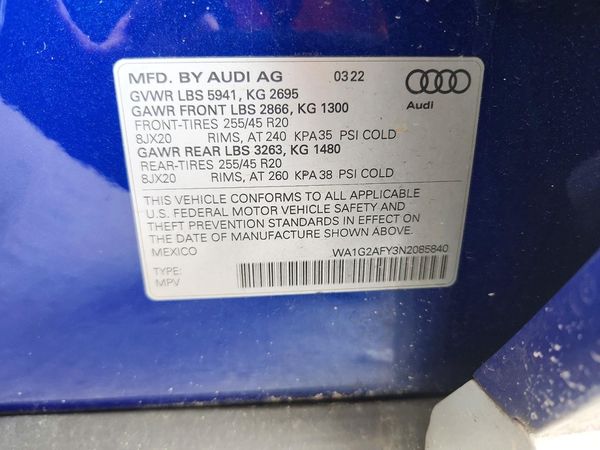 2022 AUDI Q5 E