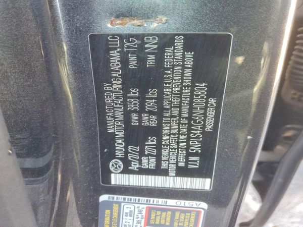 2022 HYUNDAI ELANTRA SEL w/Convenience Pkg