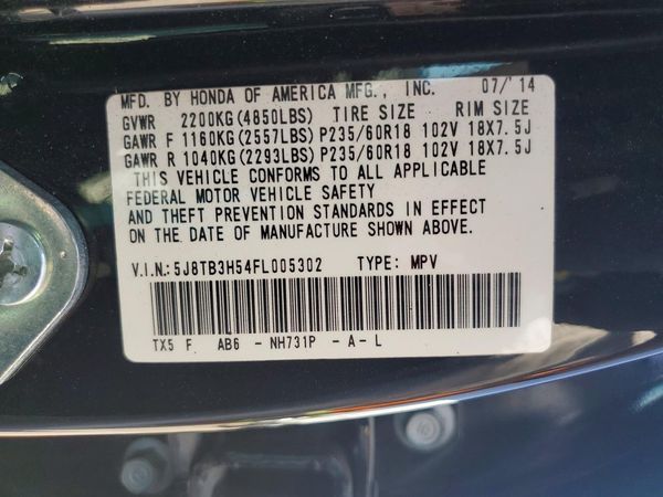 2015 ACURA RDX