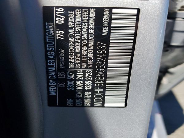 2016 MERCEDES-BENZ E E350
