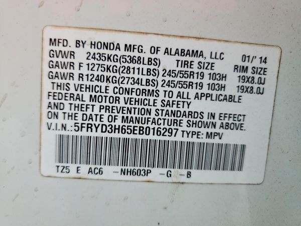 2014 ACURA MDX Tech Ent