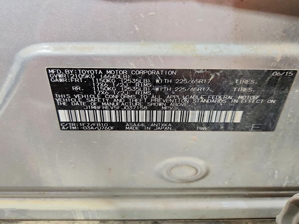 2015 TOYOTA RAV4 LE (X Grade)