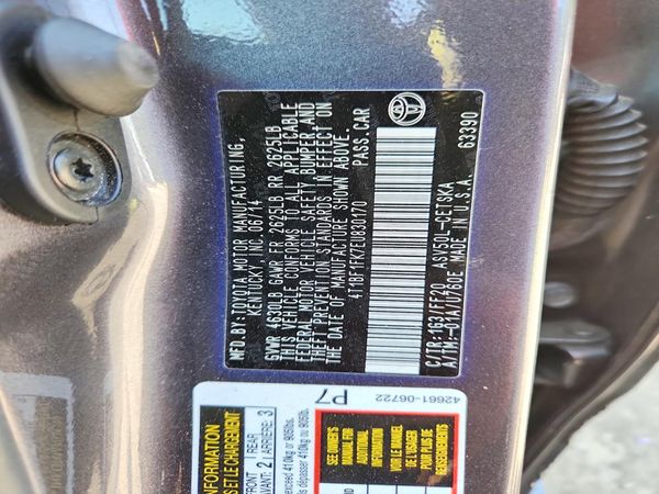 2014 TOYOTA CAMRY