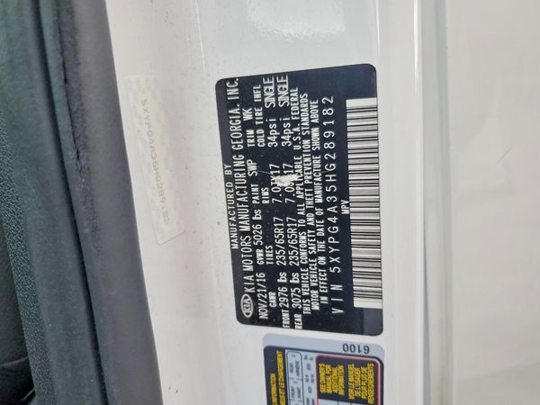 2017 KIA SORENTO L, LX