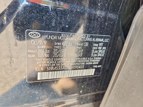 2020 HYUNDAI SANTA FE
