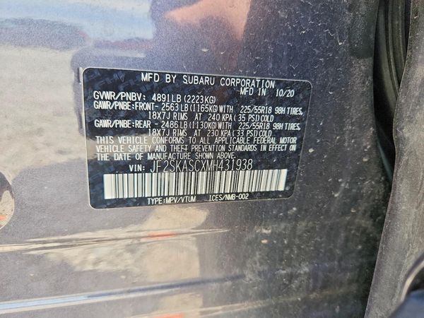 2021 SUBARU FORESTER Limited