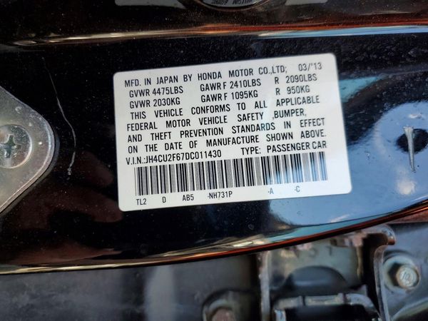 2013 ACURA TSX