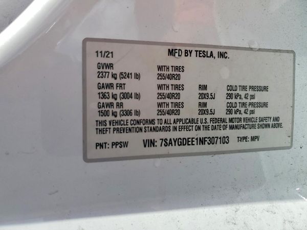 2022 TESLA MODEL Y