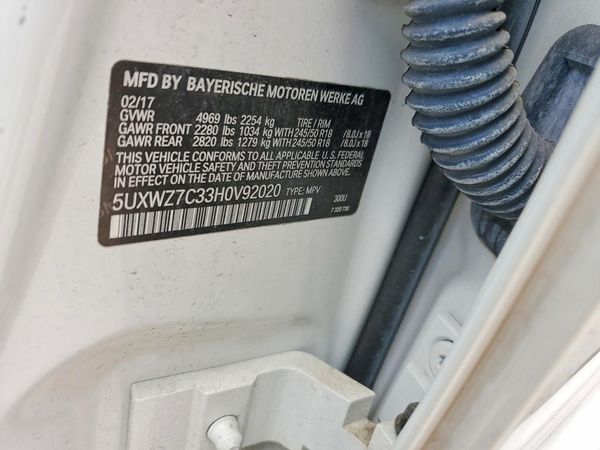2017 BMW X3 sDrive28i