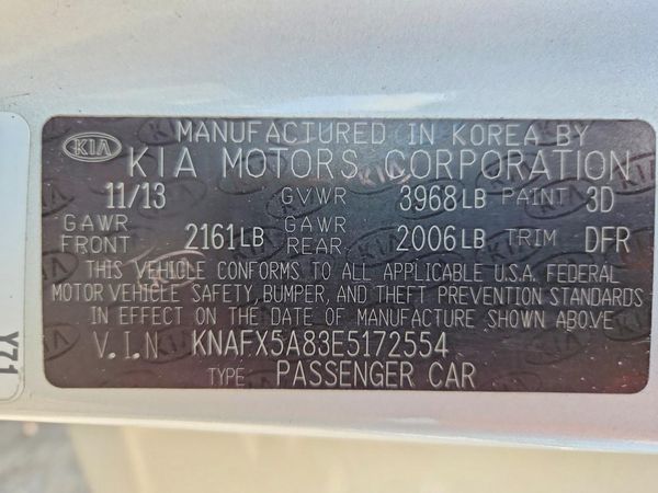 2014 KIA FORTE LX, EX