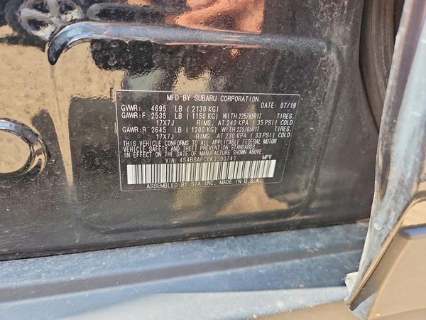 2019 SUBARU OUTBACK Premium+ES