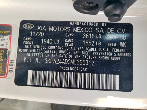 2021 KIA RIO LX, S