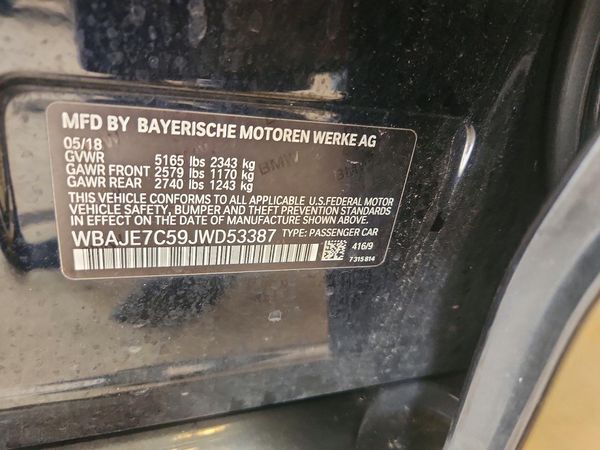 2018 BMW 540 xDrive