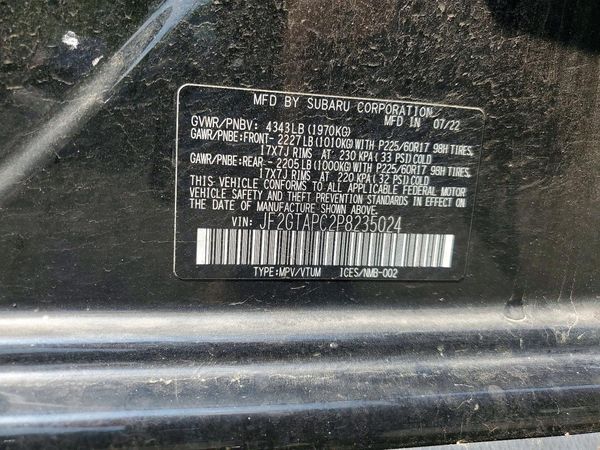 2023 SUBARU CROSSTREK