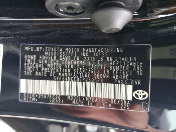 2026 TOYOTA COROLLA SE