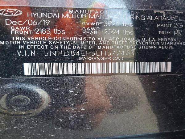 2020 HYUNDAI ELANTRA