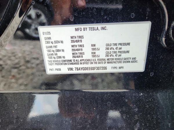 2025 TESLA MODEL Y