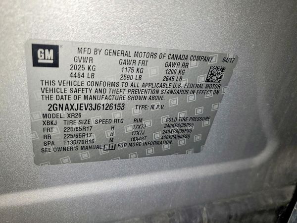 2018 CHEVROLET EQUINOX LT (1LT)