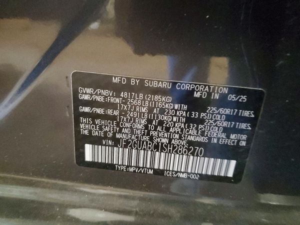 2025 SUBARU CROSSTREK Base