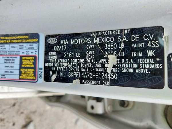 2017 KIA FORTE