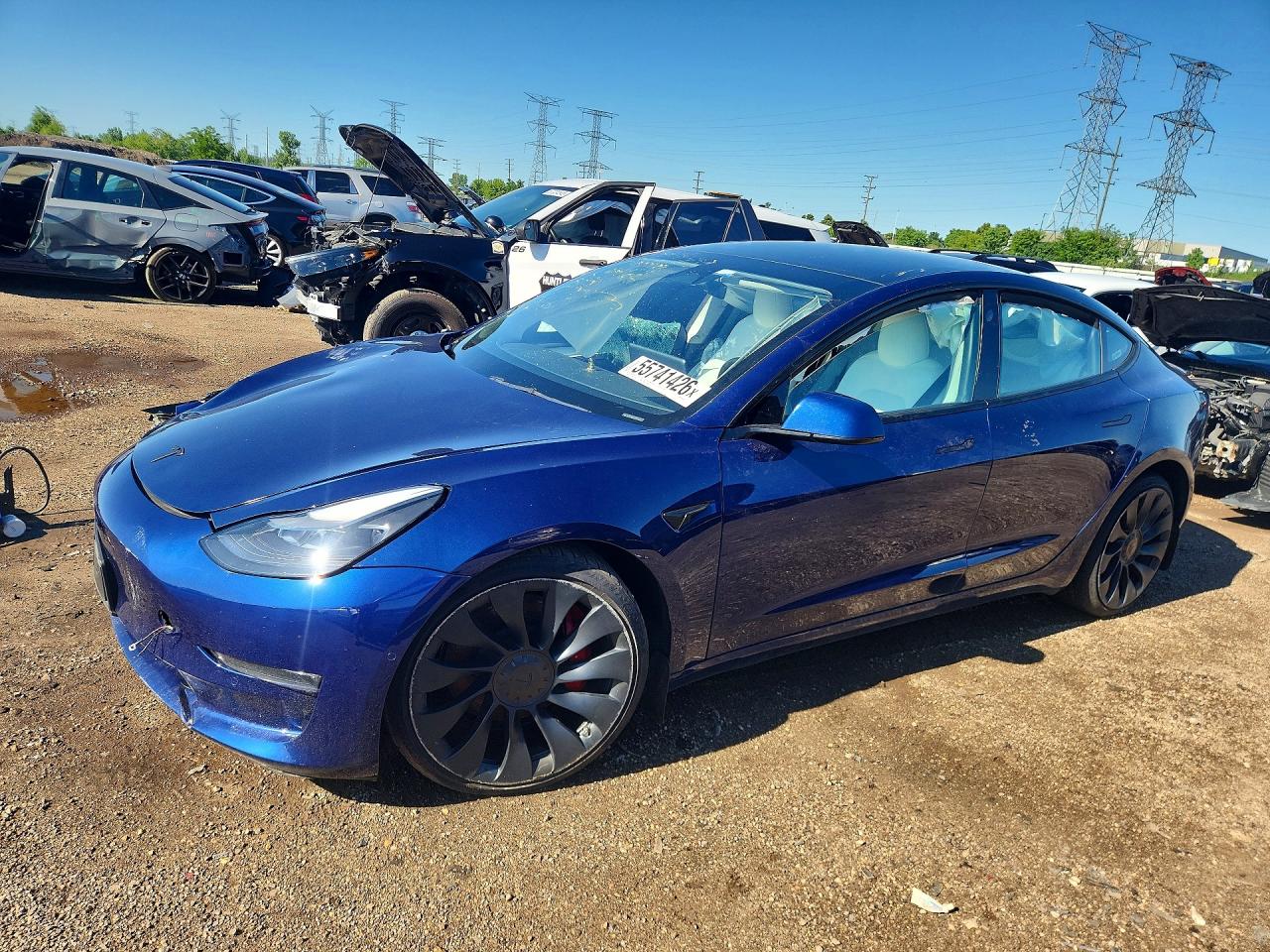 2022 TESLA MODEL 3 — Front 3/4