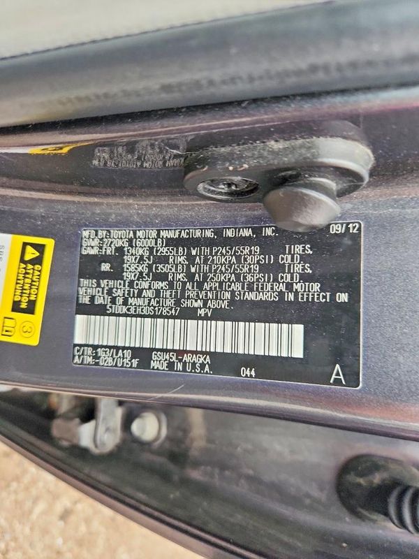 2013 TOYOTA HIGHLANDER Base/Hybrid