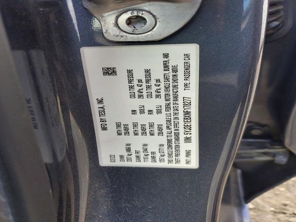 2022 TESLA MODEL 3