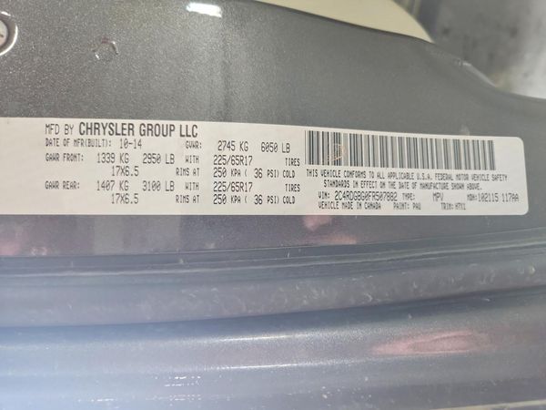 2015 DODGE GRAND CARAVAN SE