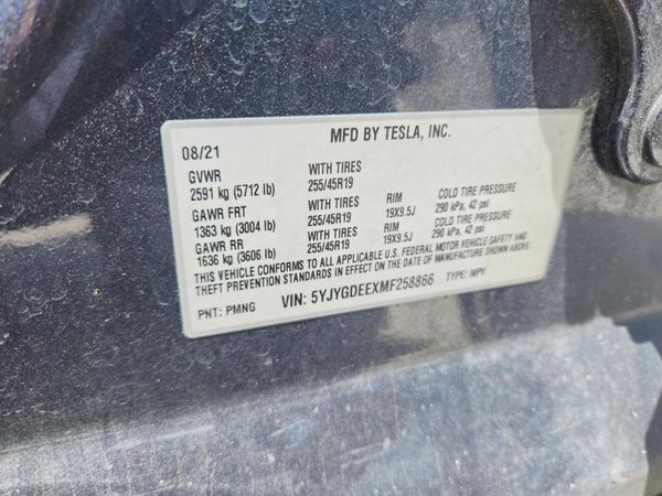 2021 TESLA MODEL Y