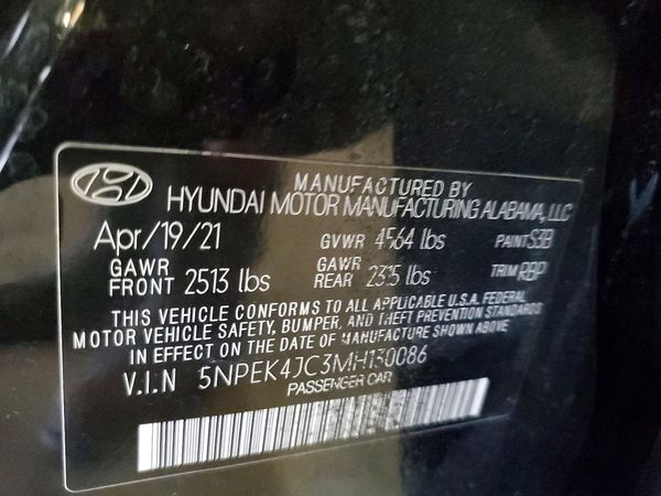 2021 HYUNDAI SONATA