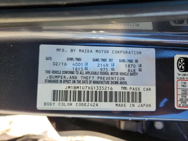 2016 MAZDA 3 Sport/GX