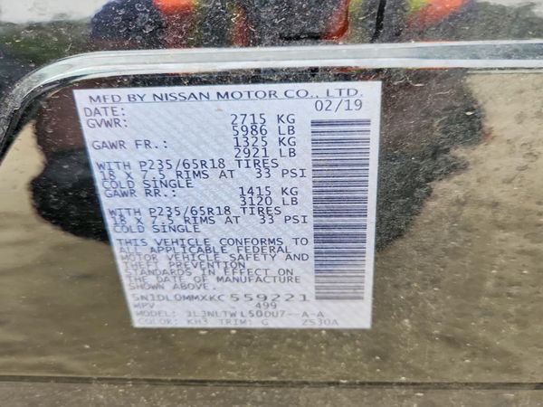 2019 INFINITI QX60