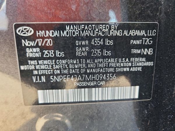 2021 HYUNDAI SONATA SEL Convenience