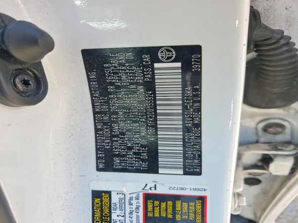 2012 TOYOTA CAMRY