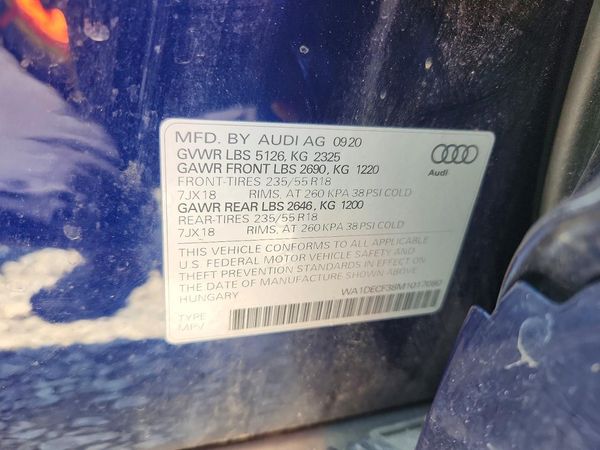 2021 AUDI Q3 S Line quattro Premium
