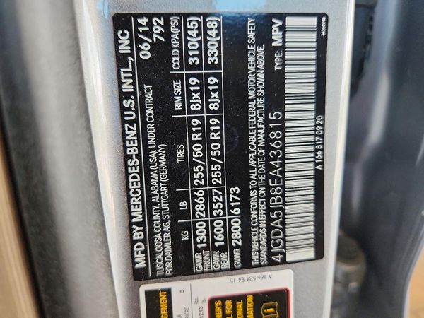 2014 MERCEDES-BENZ ML ML350